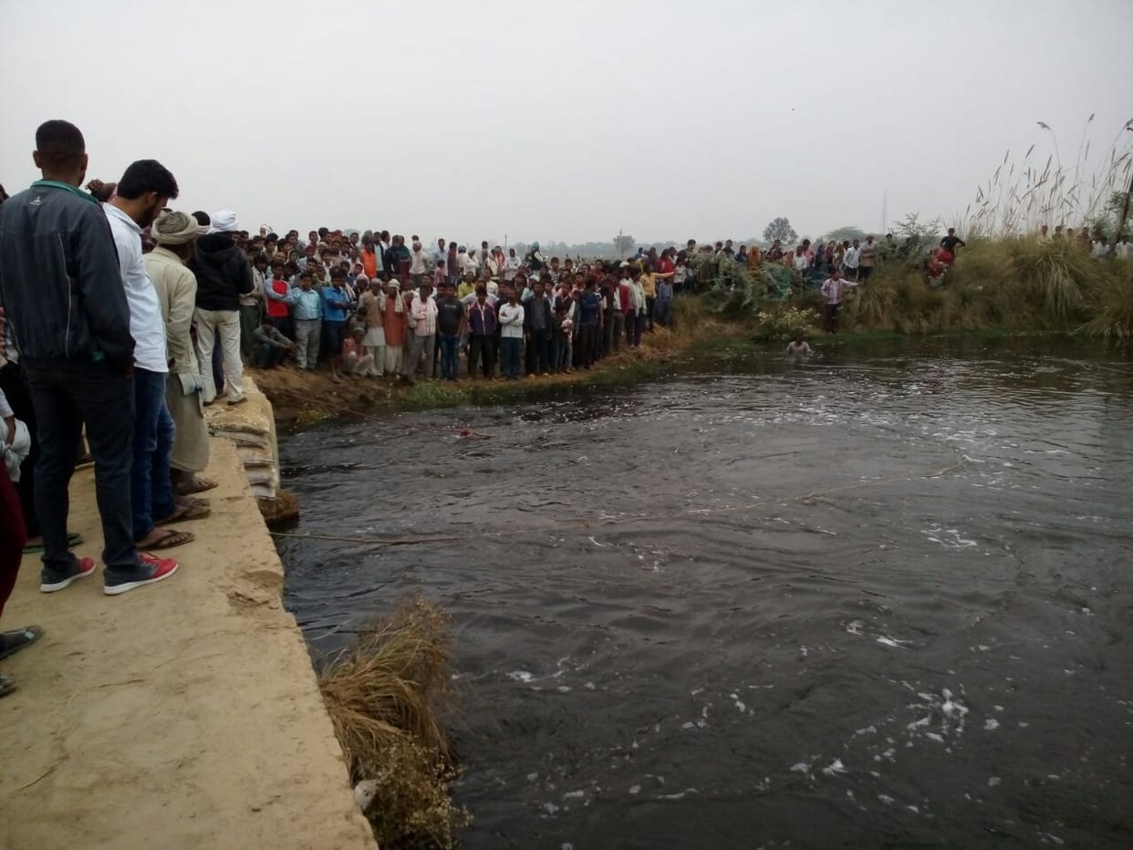 bharatpur woman and her son died after dived in canal in mathura