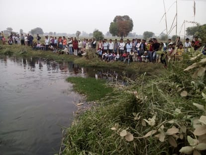 bharatpur woman and her son died after dived in canal in mathura