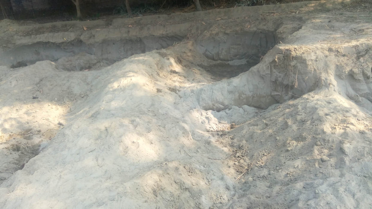 today will be auction for baloo ghat in kaushambi