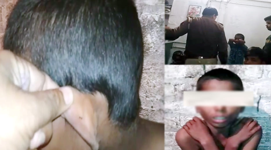innocent child beaten in saifai police station