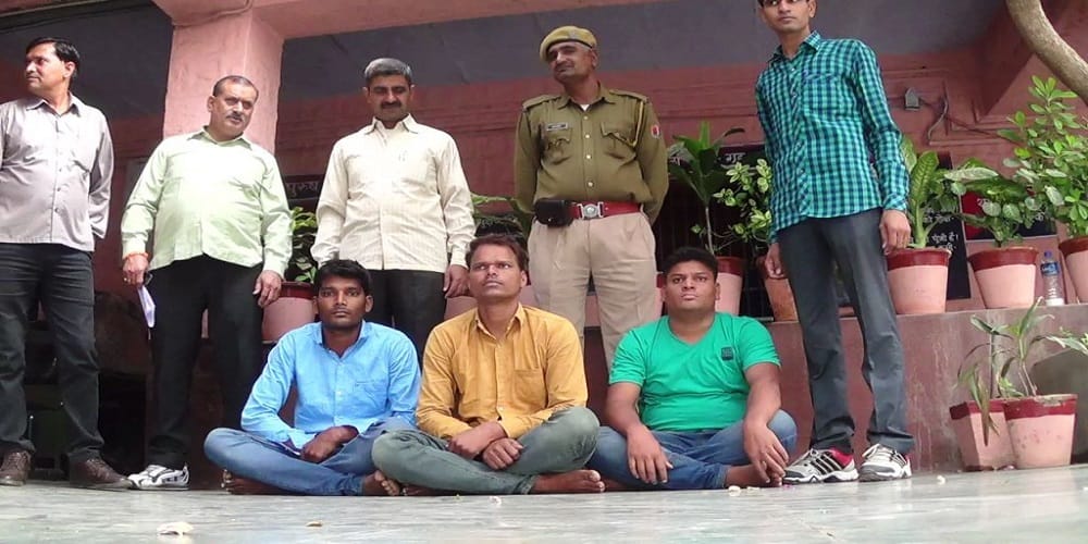 Three smugglers arrested in kota 