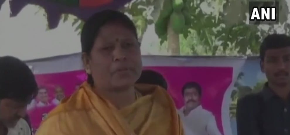 Telangana TRS MLA says people who hold BJP flags will not be given double bedroom houses