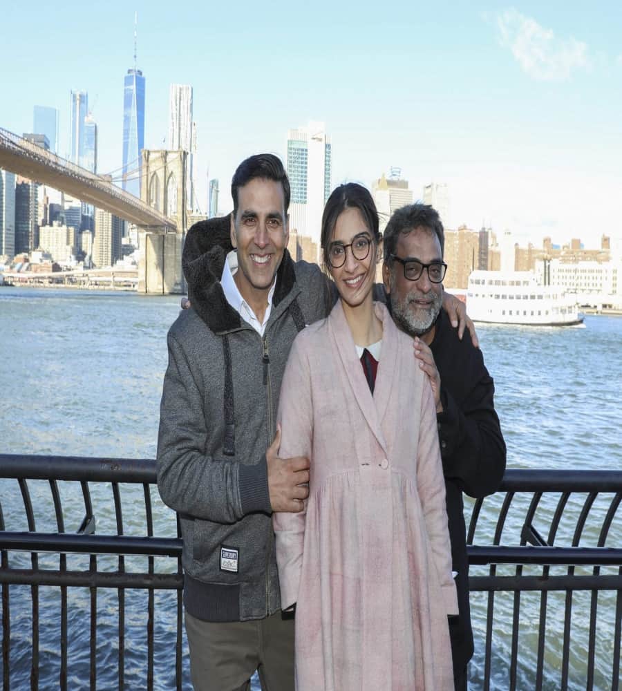 akshay and sonam arrive at new york for padman shooting