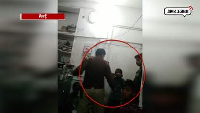 Up police beaten 14 year old child in safai, cruelty video viral 