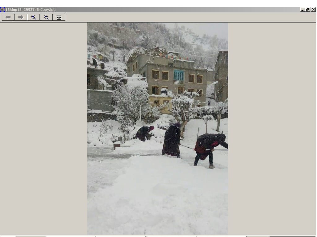 बर्फबारी से एनएच-305 बंद