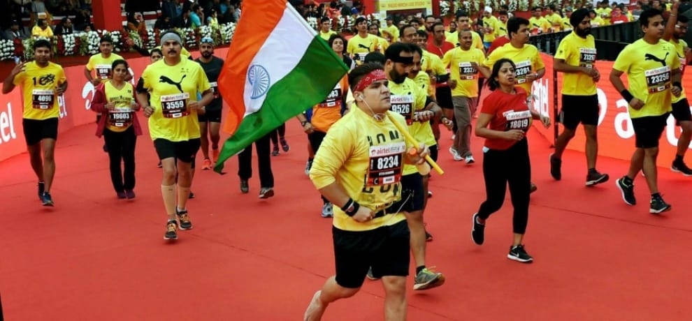 almost 35000 participated in airtel half marathon 2017