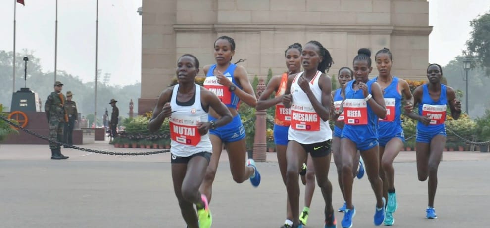 almost 35000 participated in airtel half marathon 2017