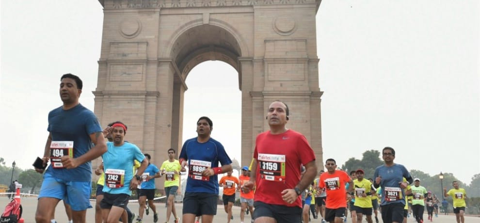 almost 35000 participated in airtel half marathon 2017