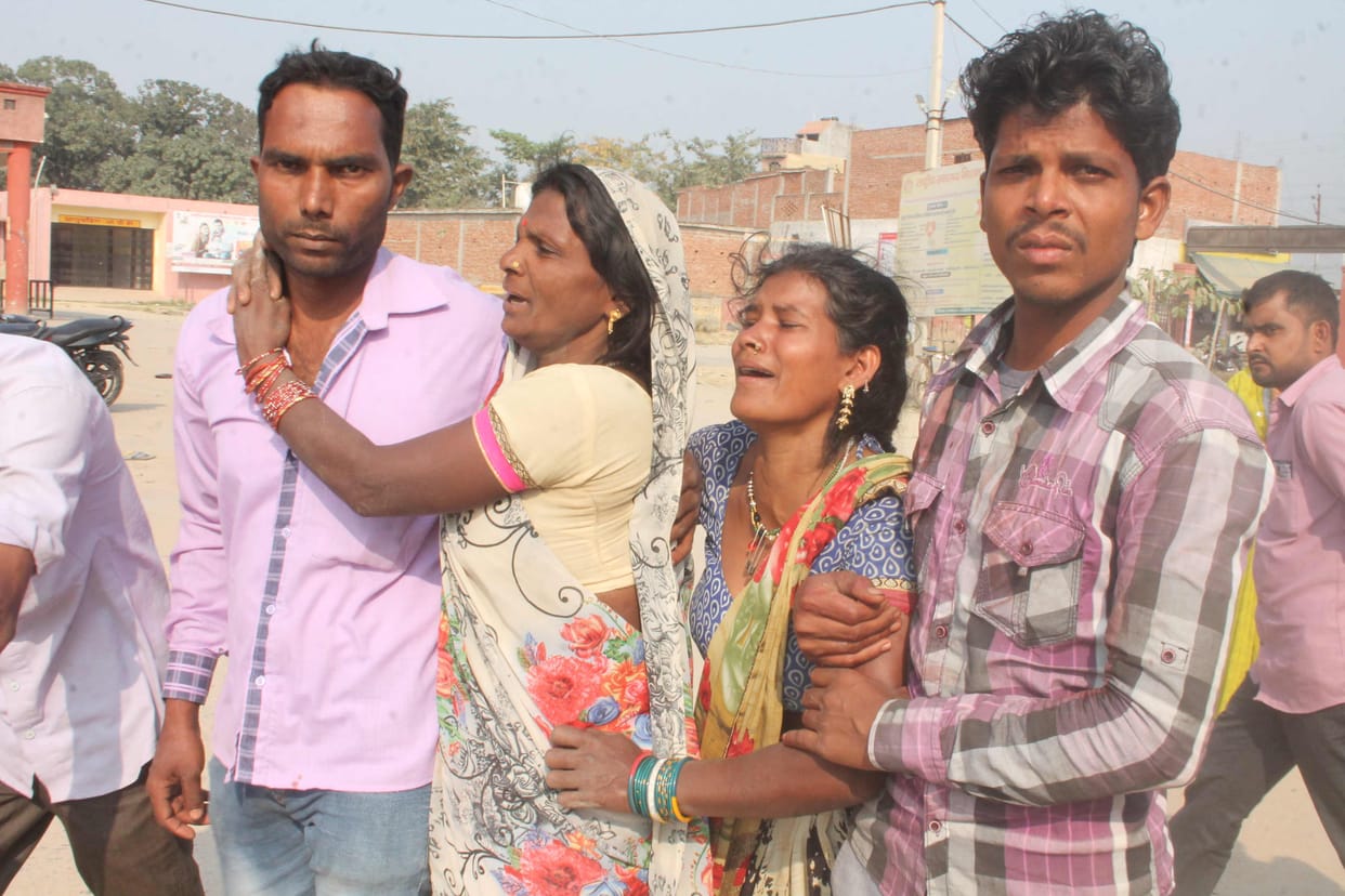 one dead in an accident at deoria-ganga crossing