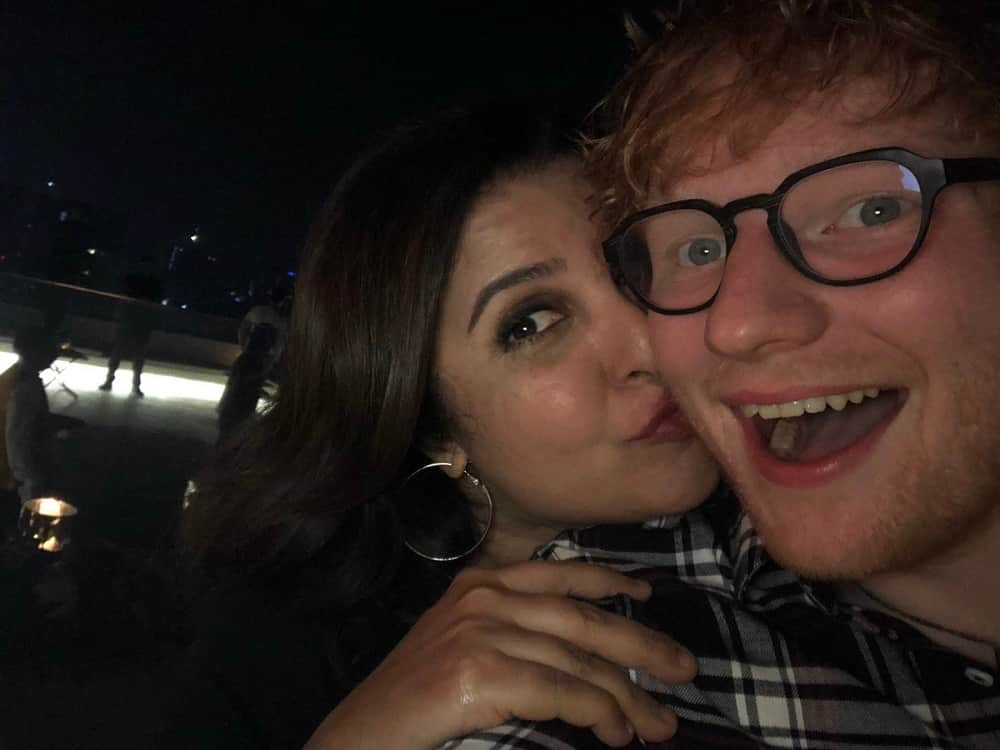 Ed Sheeran Party Picture With Bollywood Celebrities