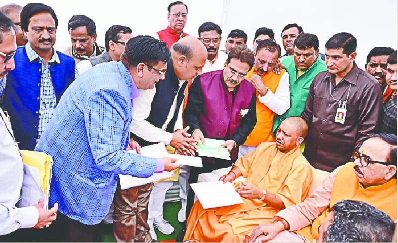 Yogi Adityanath in Muzaffarnagar - three
