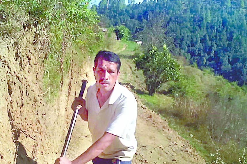 soldier transformed mountain to road by himself
