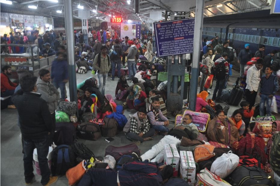 passenger are disturbed to delayed trains