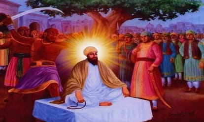 story of guru Teg Bahadur sacrifice for the eternal values of religion 