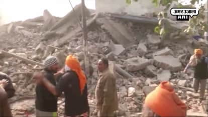 LUDHIANA 4 STORY BUILDING COLLAPSE AFTER FIRE BREAKOUT