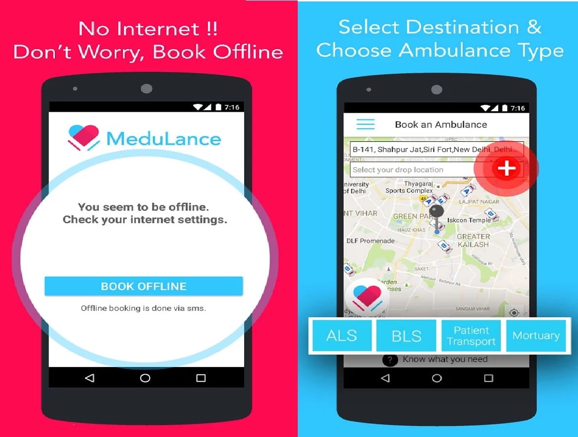 Now book doctors and ambulance on mobile with MeduLance app