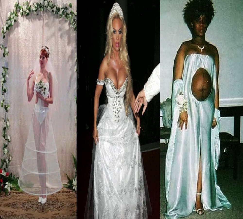 most weird dress of brides in marriage