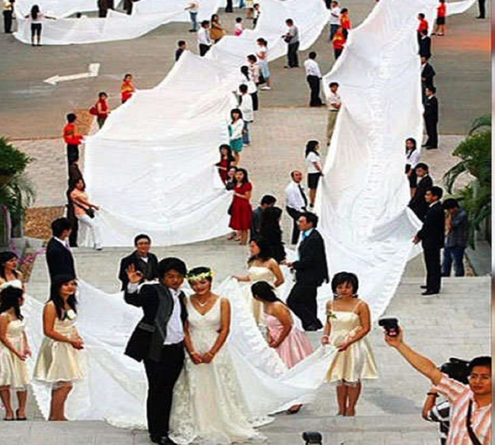 most weird dress of brides in marriage