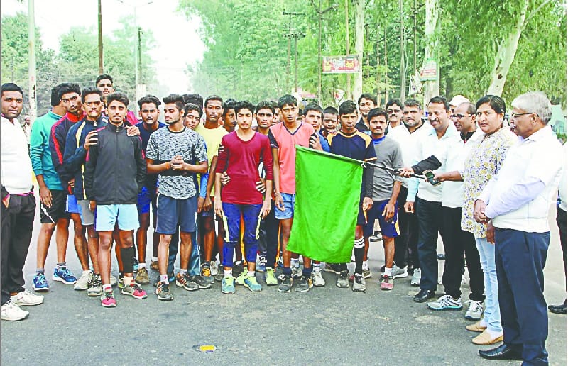 Marathon run in Muzaffarnagar