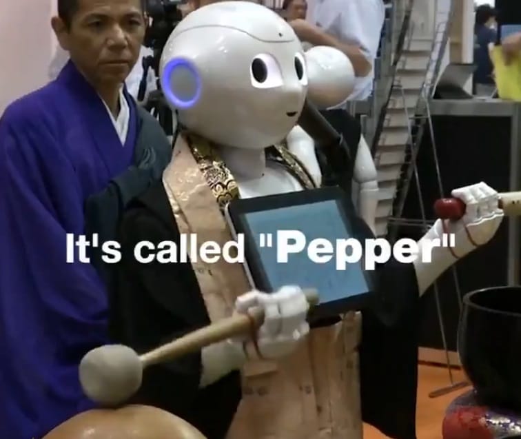 In Japan there is robot monk 