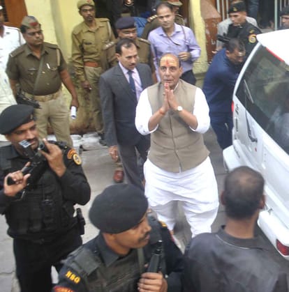 central home minister rajnath singh in varanasi tour