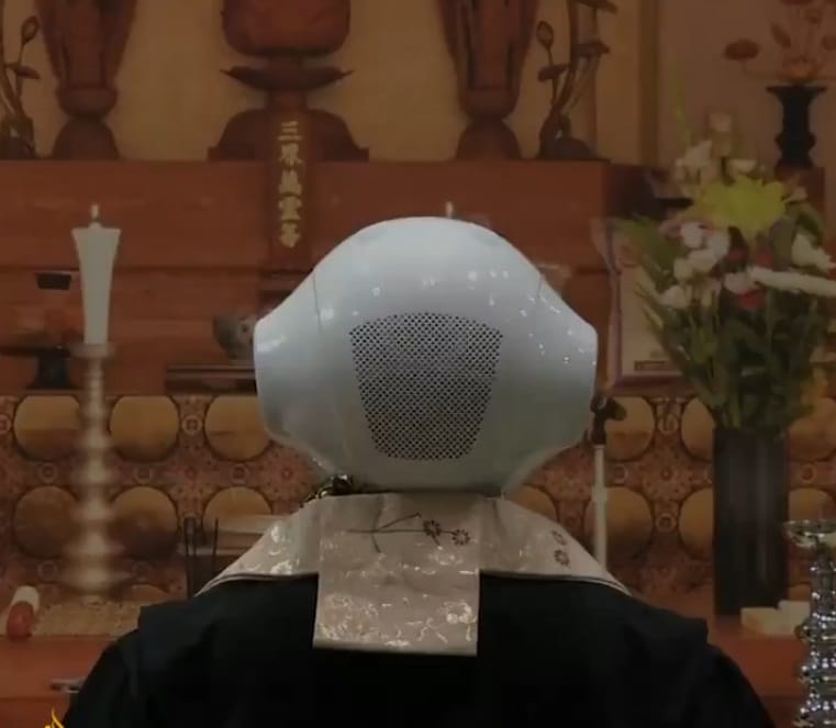 In Japan there is robot monk 