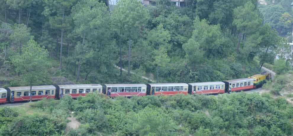 Indian Railway Vista Dom Coach for Tourists on Kalka Shimla Heritage Track