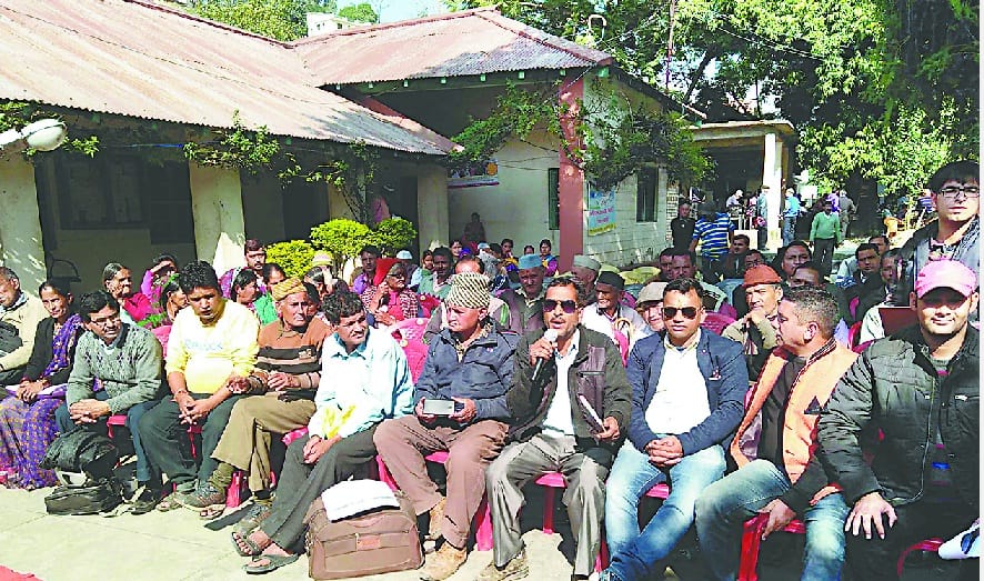 discussed NH matter with the villagers