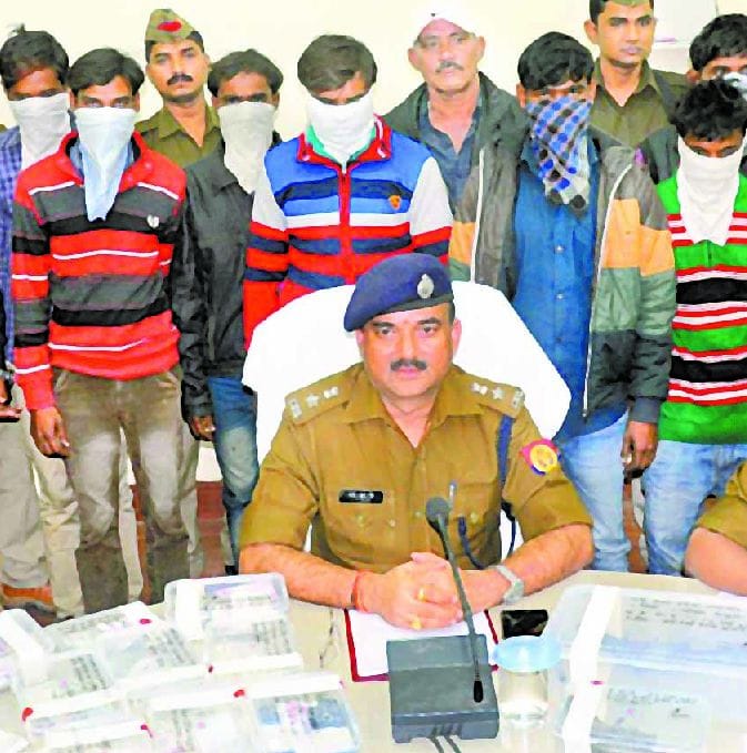 Lucknow's vicious driving was a gang of robbers, seven arrest