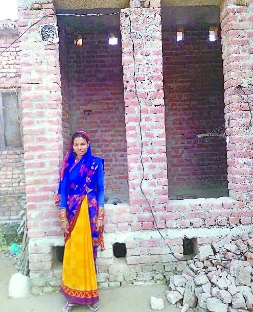 Incomplete toilets in Bajpur showing mirror to ODF claim  