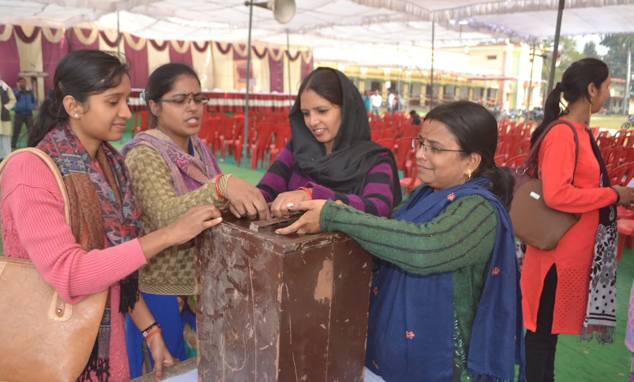Employees learned how to open ballot boxes