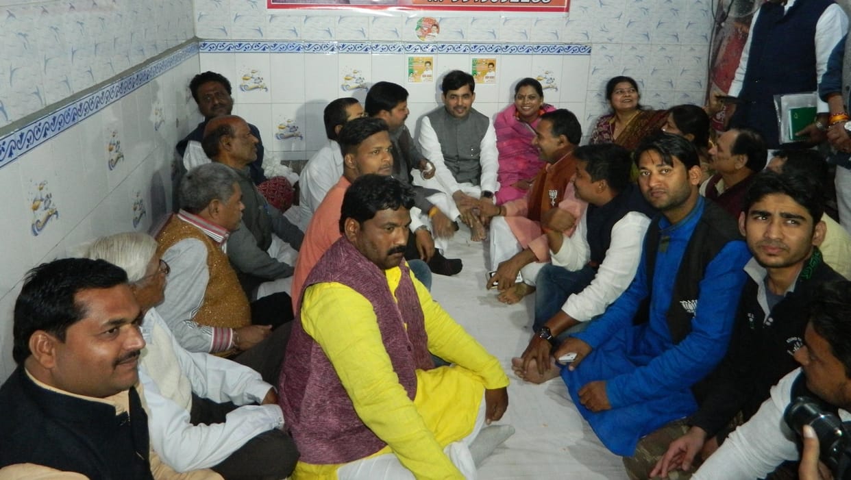 shahnawaz hussain press meet at chandauli