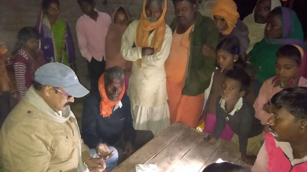 Blood test of 498 people in the camp