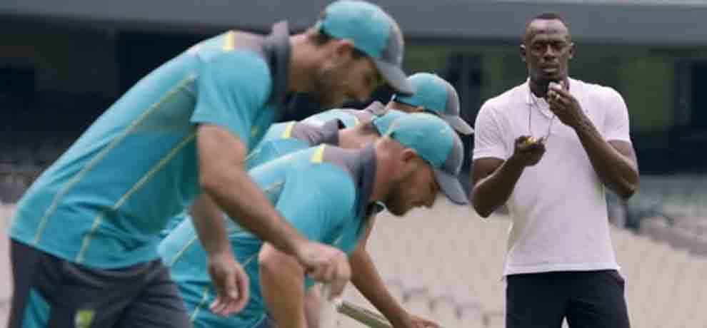 usain bolt gives valuable tips to australia cricket team