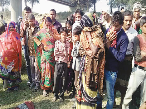 Father's dead body was unconscious father