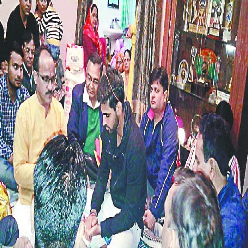 Nupur, the bride decorated with Rajasthani jewelery for Bhuvi, Photos of bhubaneswar house