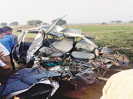 Truck collides with van, two die, three seriously