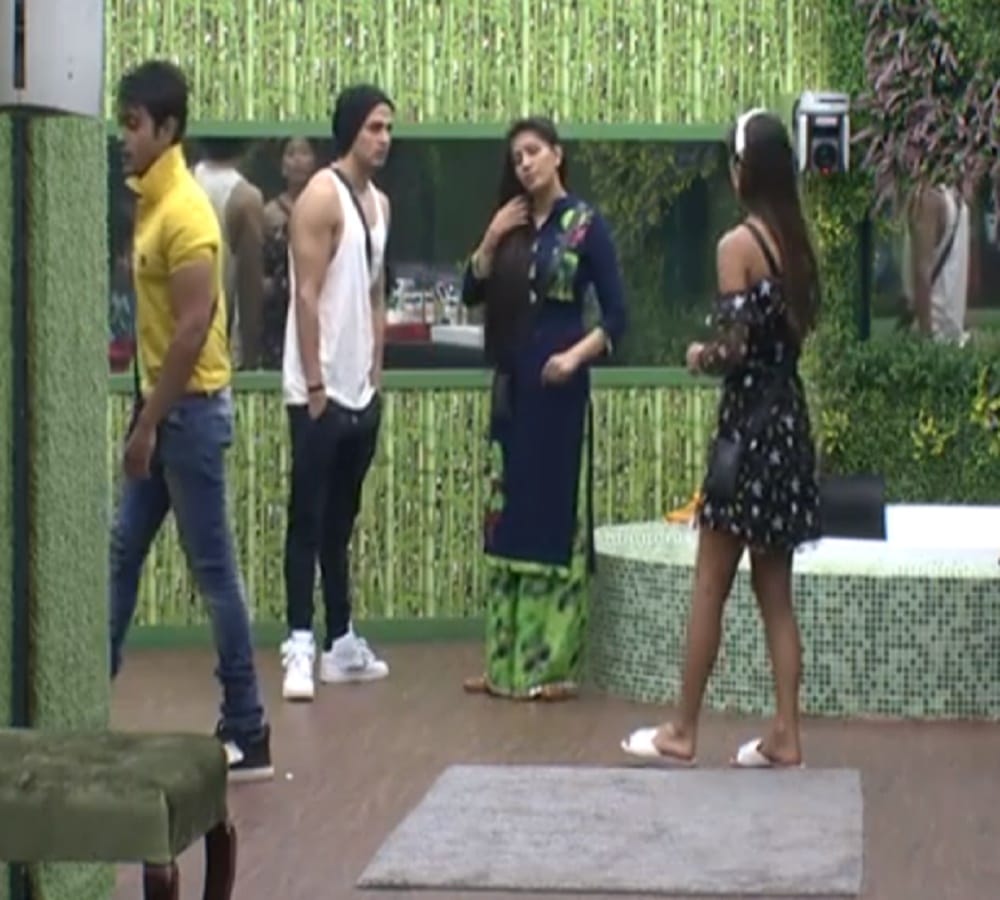 sapna chaudhary calls puneesh is dog after hearing hina in bigg boss
