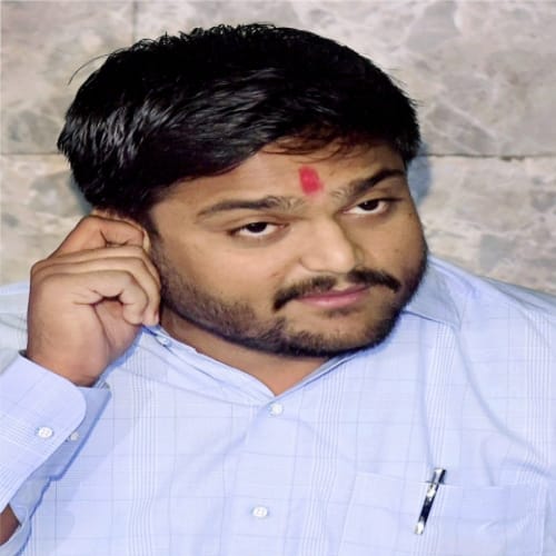 see pictures, hardik patel press conference in Ahmedabad 