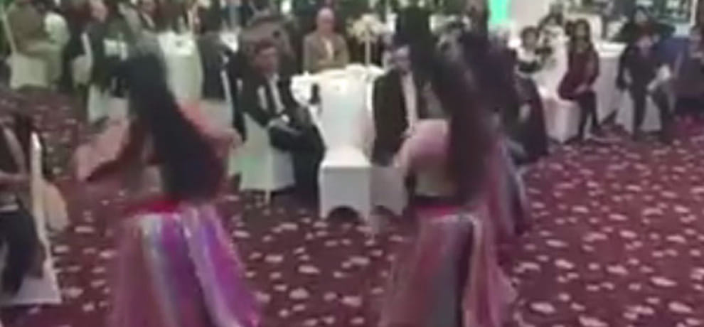 Pakistan organised a ‘mujra’ party in London, president of PoK enjoying vulgar moves. 