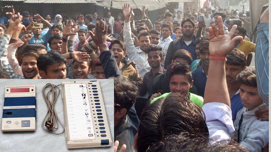 candidate and his supporters said that every vote is going in Bjp's account