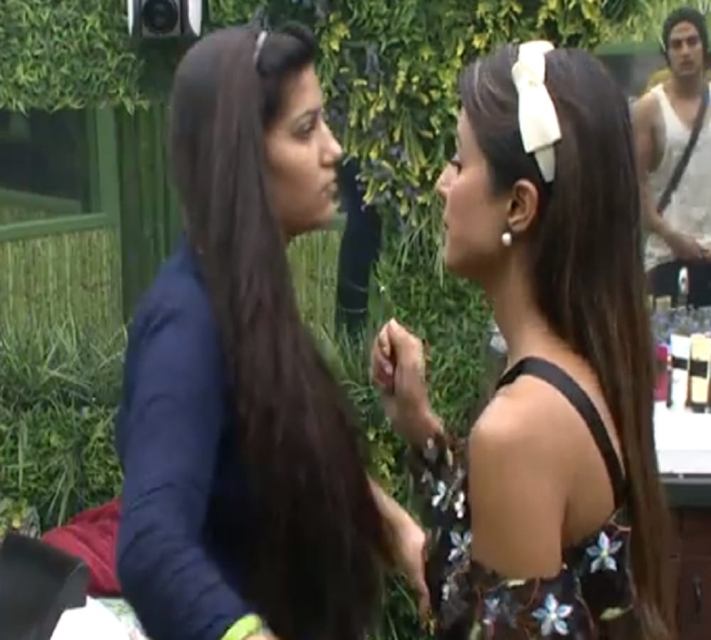 sapna chaudhary calls puneesh is dog after hearing hina in bigg boss