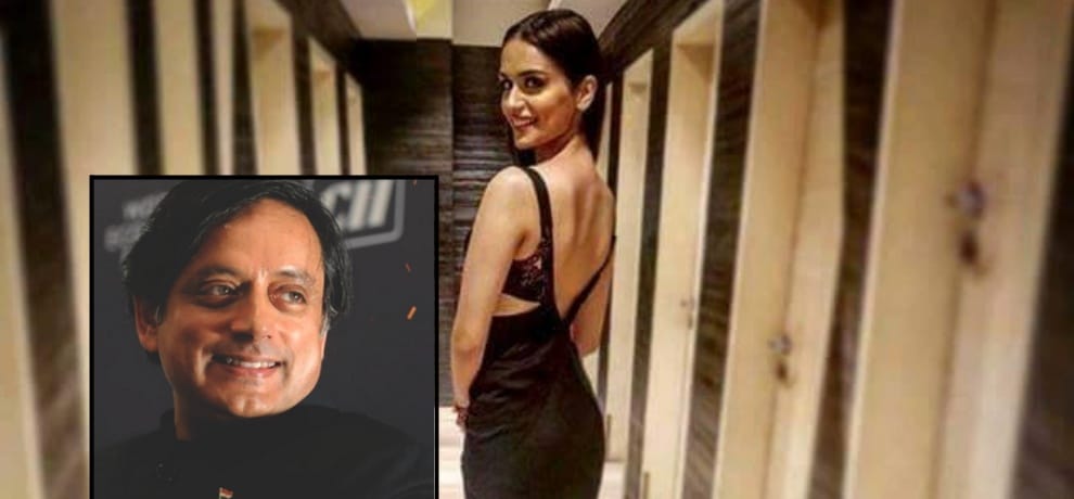 manushi chhillar answered shashi tharoor's tweet