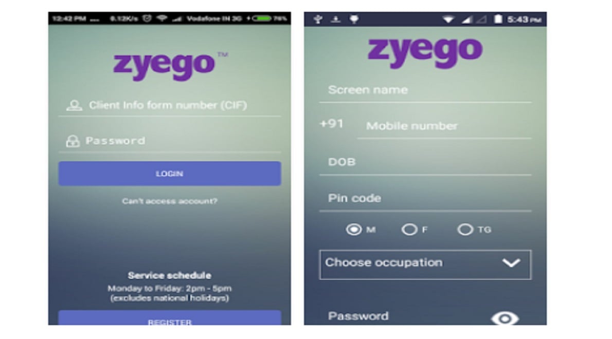 ZYEGO app for Instant counselling