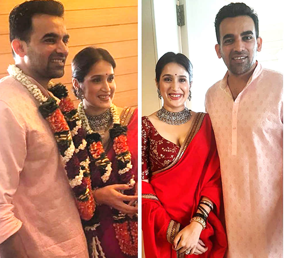 chak de girl sagarika ghatge and cricketer zaheer khan are now married today