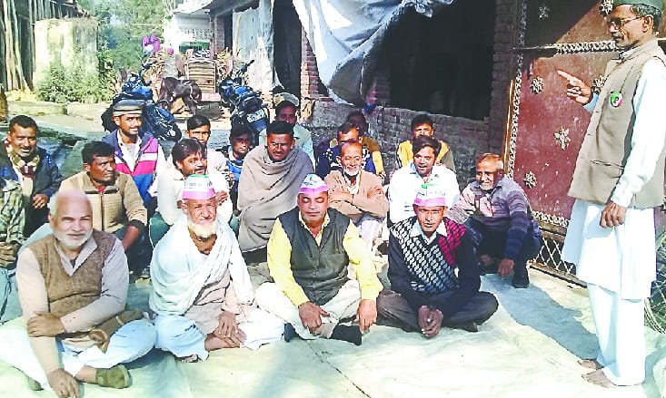 राष्ट्रीय किसान मजदूर संगठन की तहसील में हुई मासिक पंचायत
