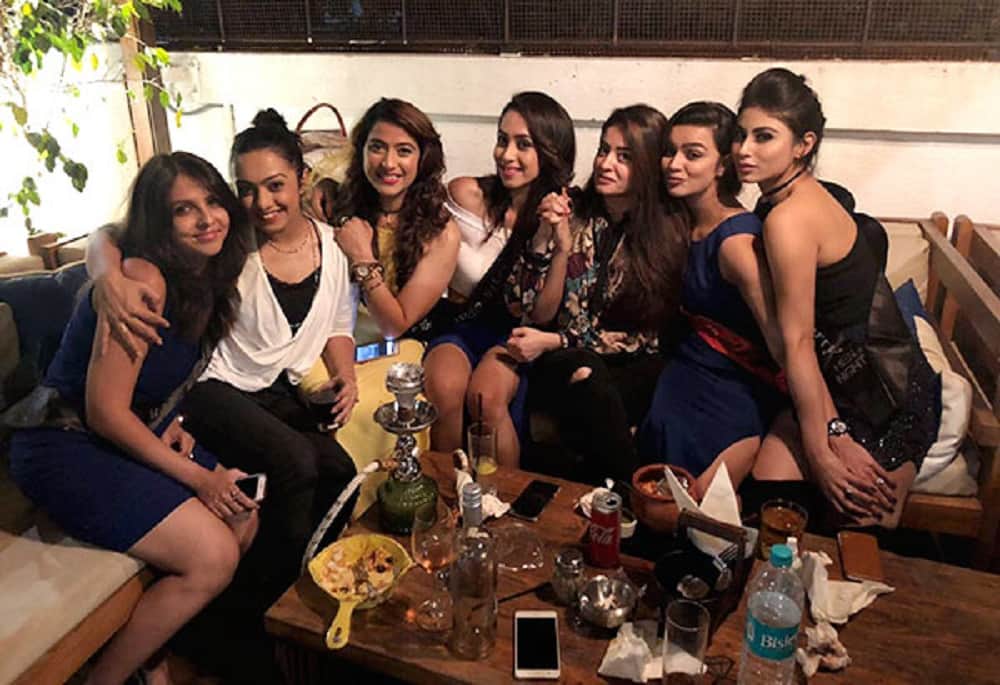Pictures Of TV Actress Aashka Goradia Bachelorette Party