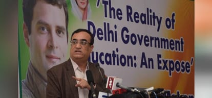ajay maakan claims that delhi government's education system is very bad