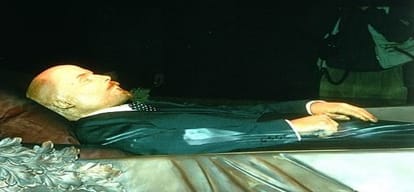Vladimir Lenin's first ever morden mummified body in Moscow