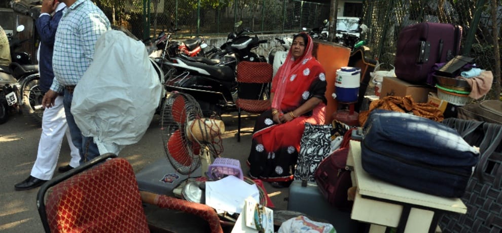 encroachment removed from the hanuman statue
